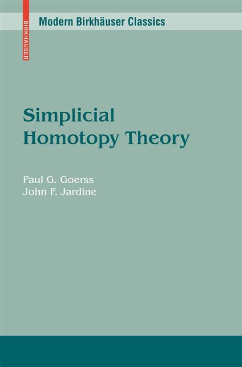 Simplicial Homotopy Theory Epub